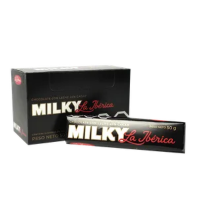 Barra milky La Ibérica x 50 g x 10 pzas