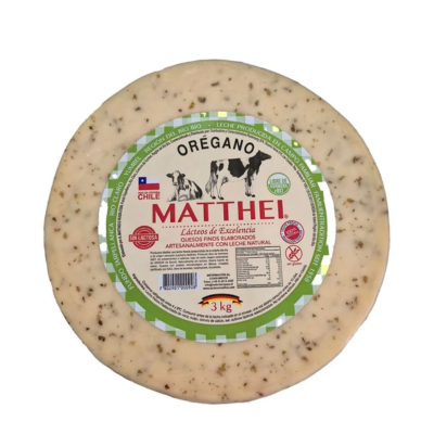 Queso Mantecoso Matthei con Orégano Granel
