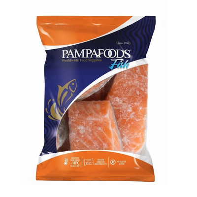 Filetes de salmón congelados
